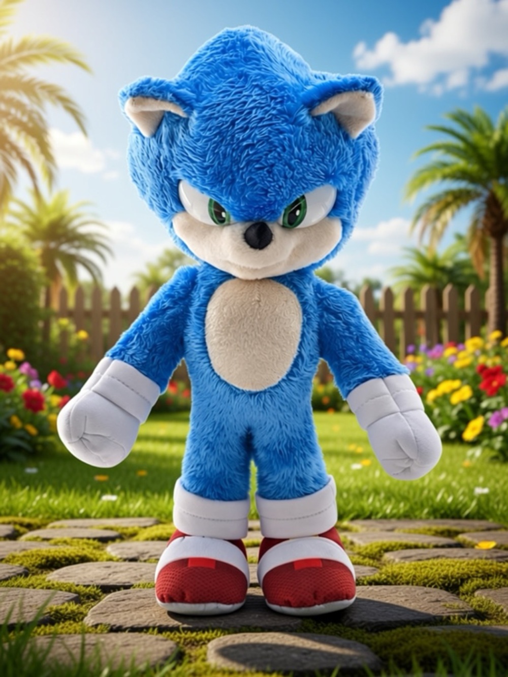 Sonic the Hedgehog 3 Deluxe Plush 13" Jakks Pacific 2024 Movie NIB
